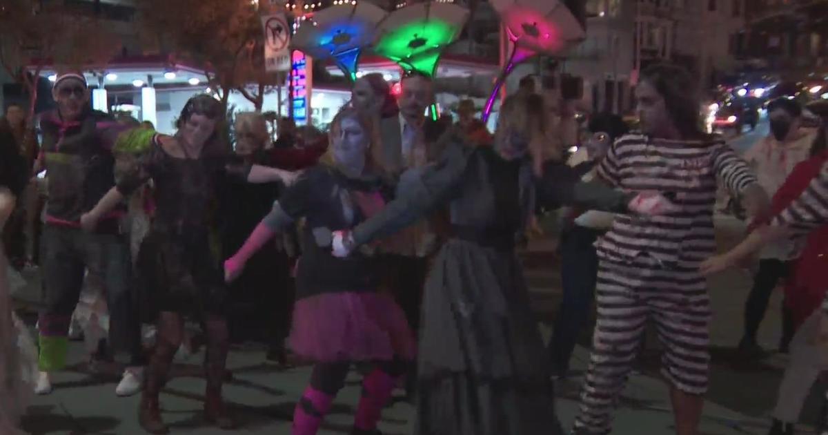 Halloween festivities in San Francisco's Castro District helping break