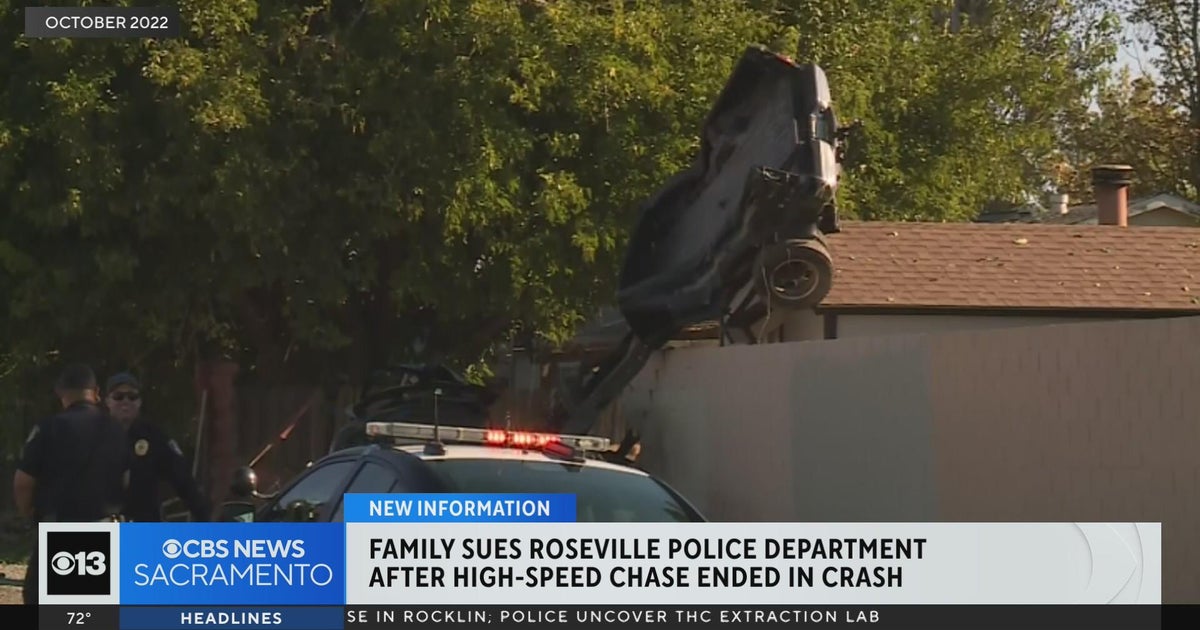 Family sues Roseville PD after 2022 high-speed chase ended in crash