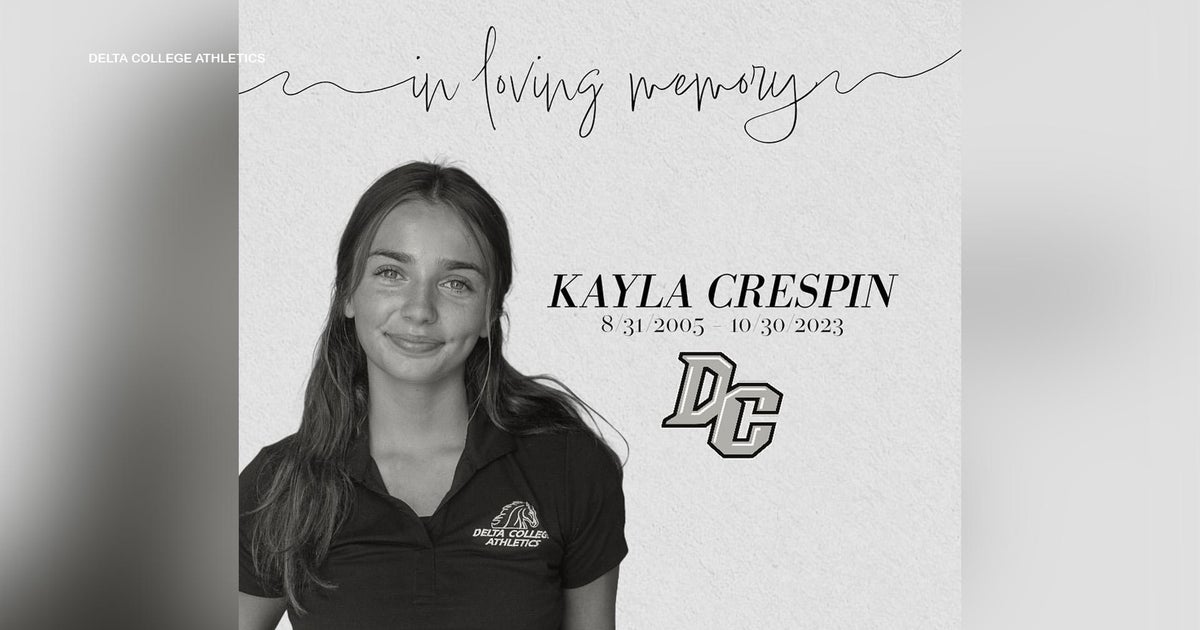 Delta College student-athlete Kayla Crespin killed in crash - CBS ...