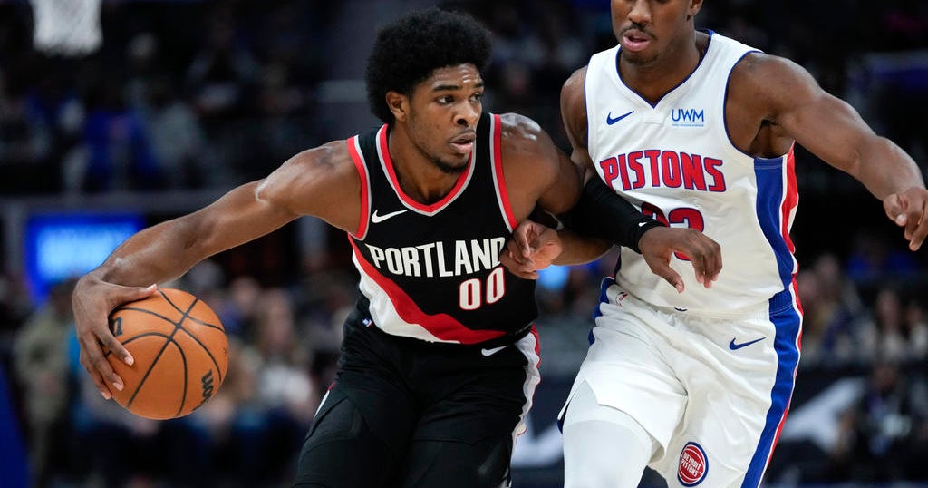 Shaedon Sharpe has big second half in Trail Blazers' comeback victory ...