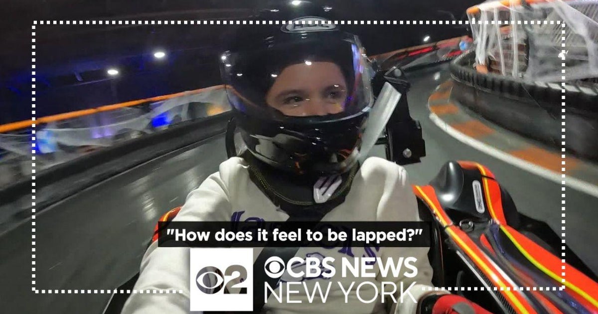 13-year-old with CP whizzes past expectations on go-kart track - CBS New York