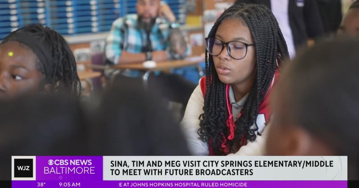 Sina, Tim, and Meg visit City Springs Elementary / Middle School to