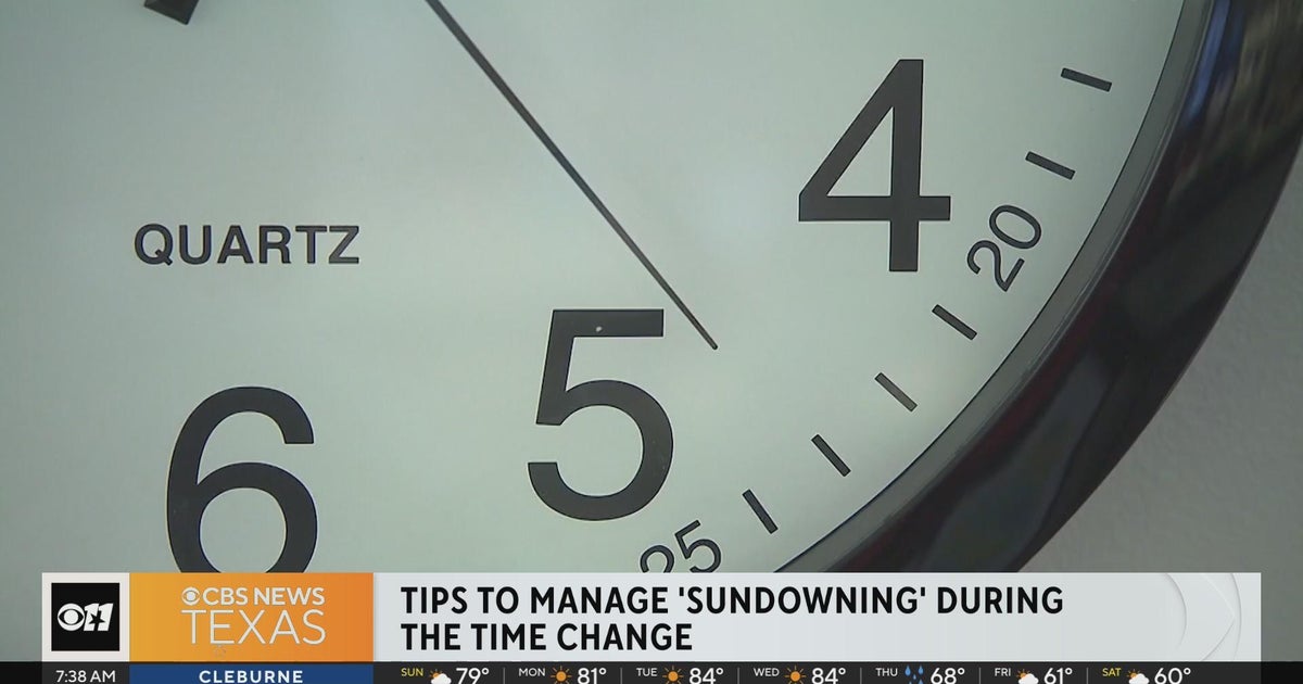Here's how you can manage sundowning after the time change CBS Texas