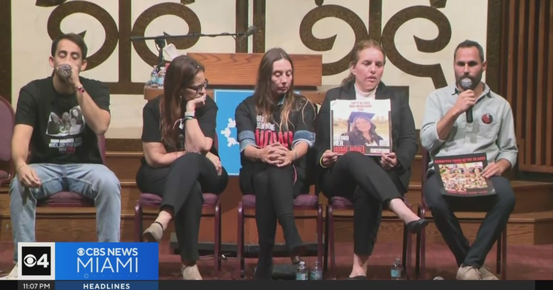 South Florida hears specifically from people of hostages, all those lacking in Gaza
