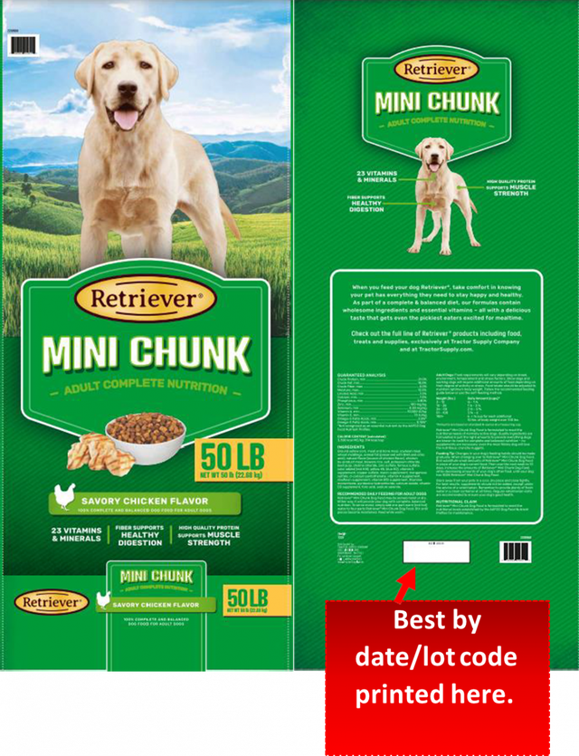 Dog food issue outlet