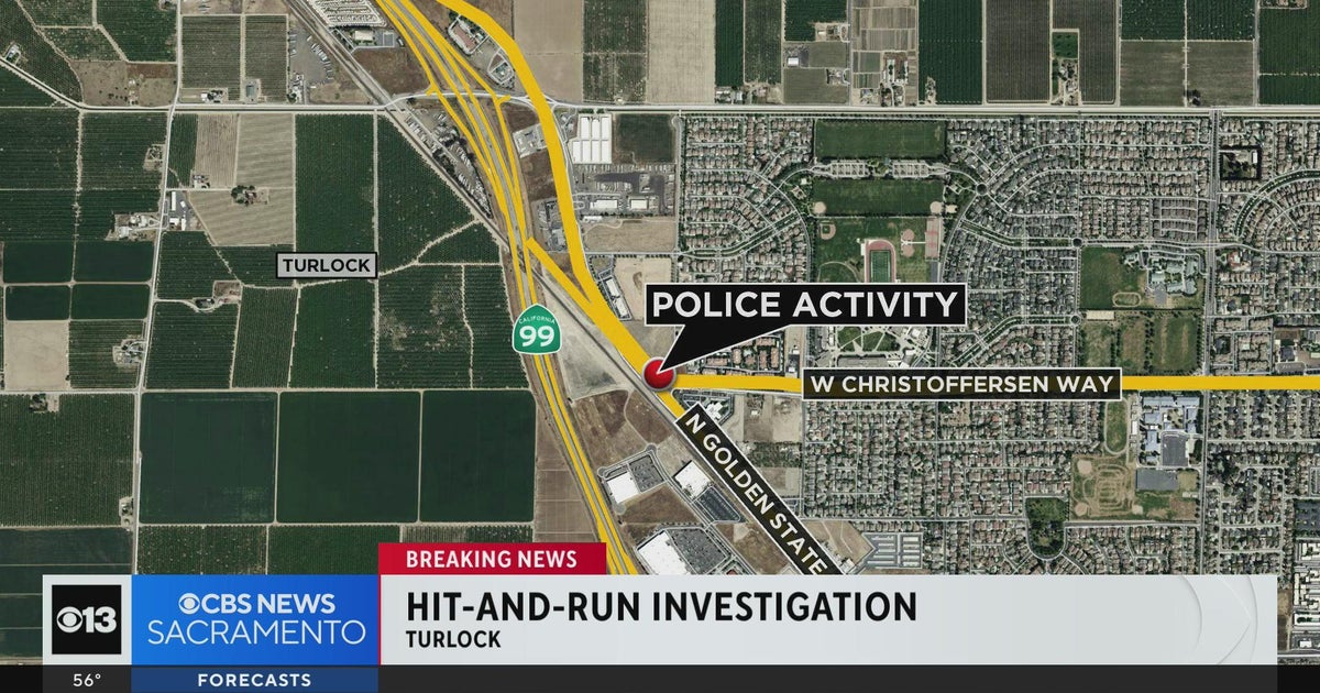 Hit-and-run investigation underway in Turlock - CBS Sacramento