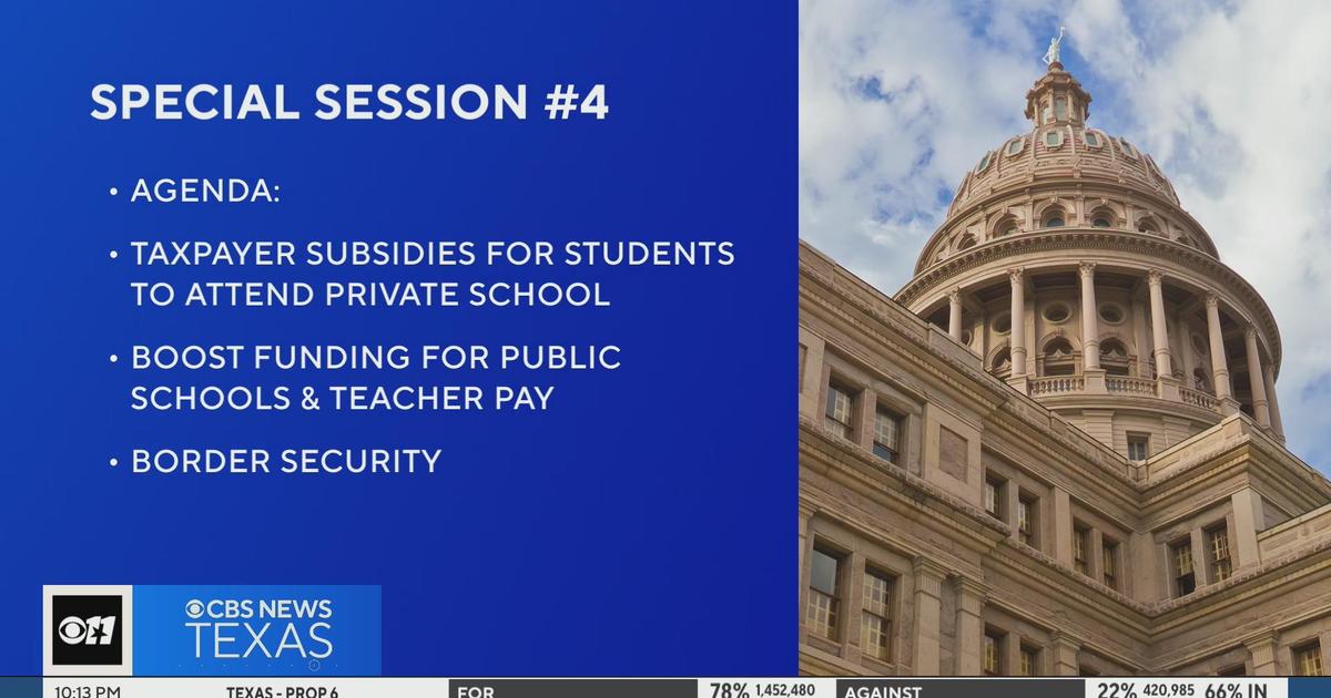 Fourth Special Session Began Tuesday - CBS Texas