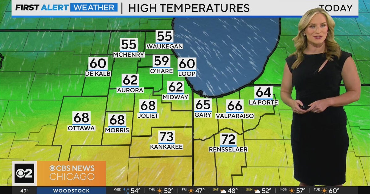 Chicago First Alert Weather: Warm day ahead with patchy showers - CBS ...