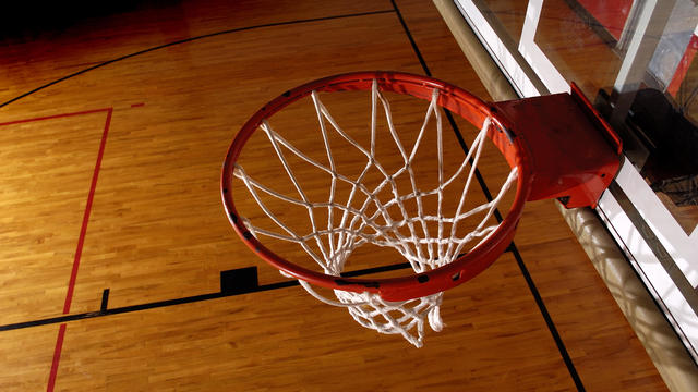 Basketball rim from overhead 