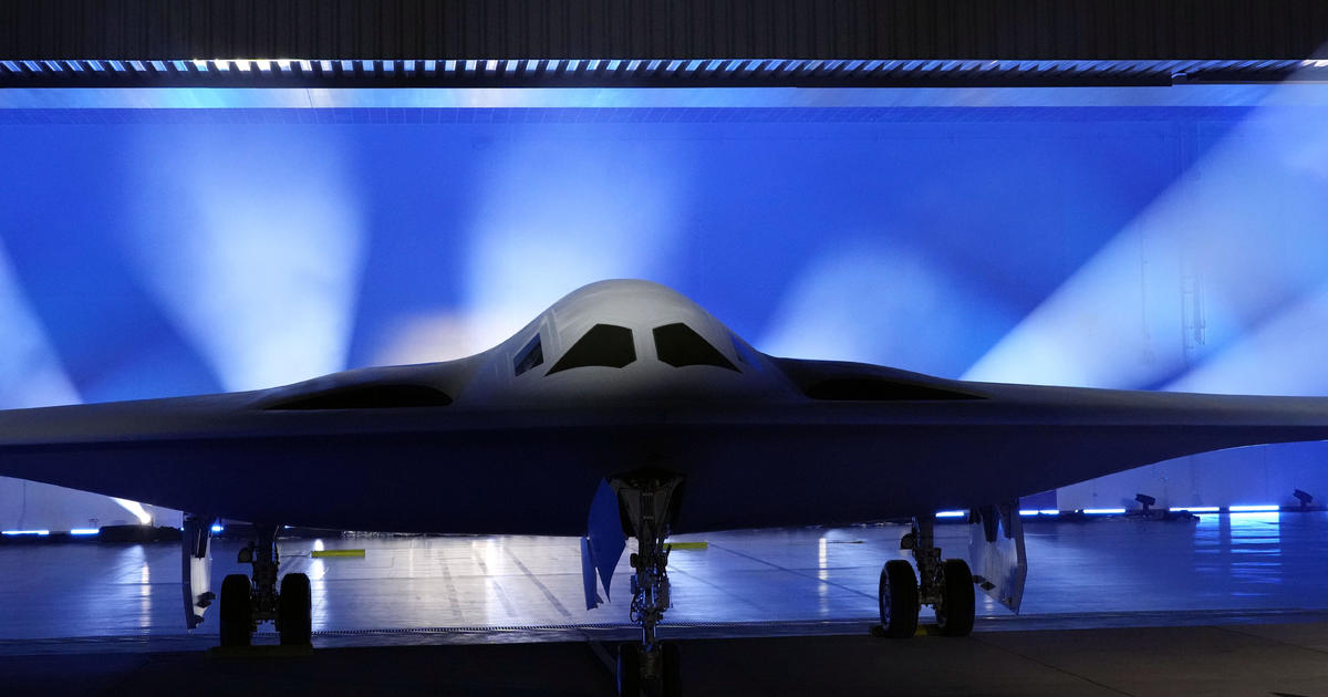 The B-21 Raider, the Air Force's new nuclear stealth bomber, takes flight for first time