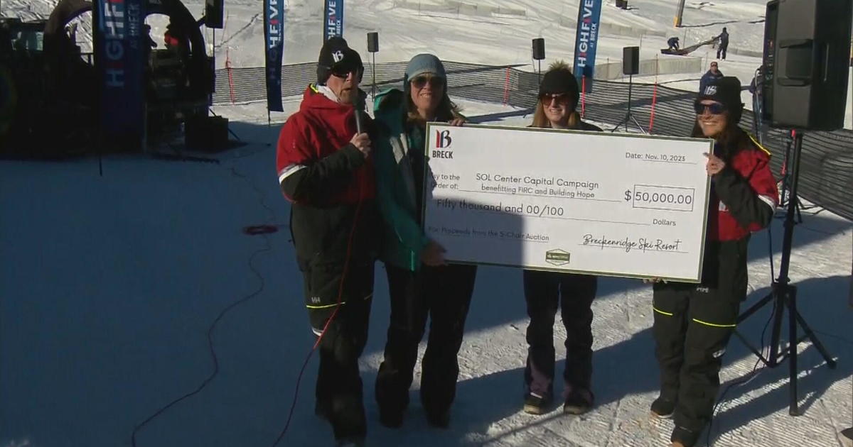 FIRC receives fundraising present due to previous ski raise chairs from Breckenridge on opening day