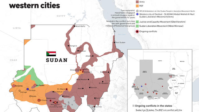 Sudanese civil war intensifies in the western cities 