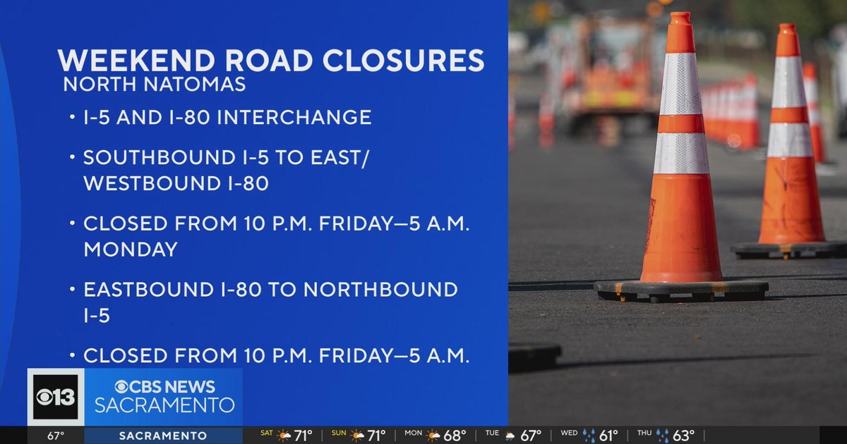 Weeekend closures to impact I-5, I-80 interchange travel