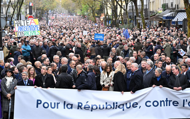 March against Antisemitism in Paris 