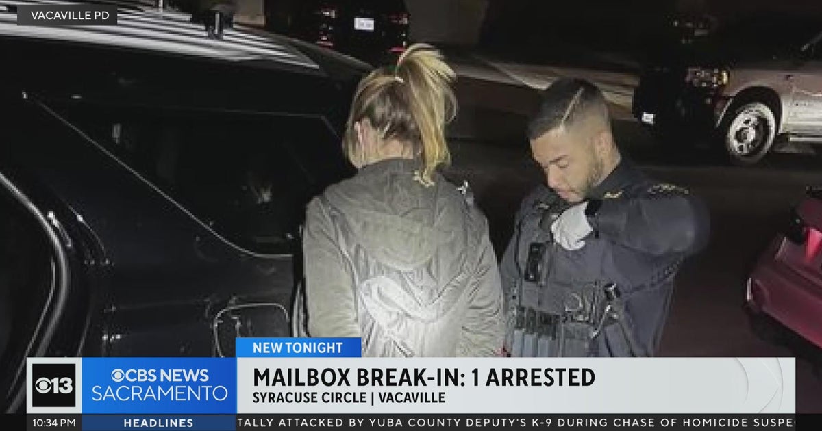 1 arrested in Vacaville mailbox break-in, another on the loose