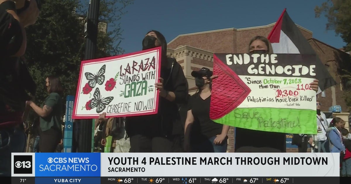 Youth 4 Palestine marches through Midtown Sunday