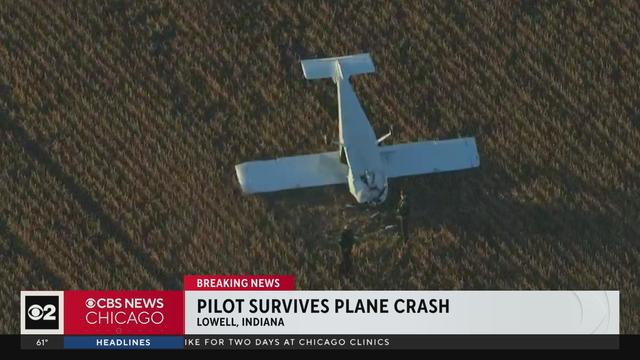 Pilot survives plane crash near Lowell Indiana CBS Chicago