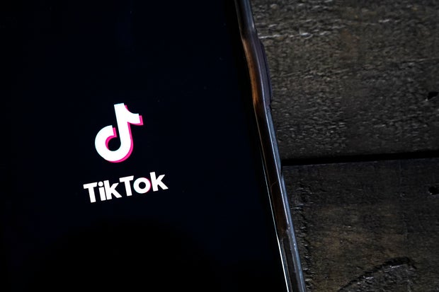 TikTok on phone
