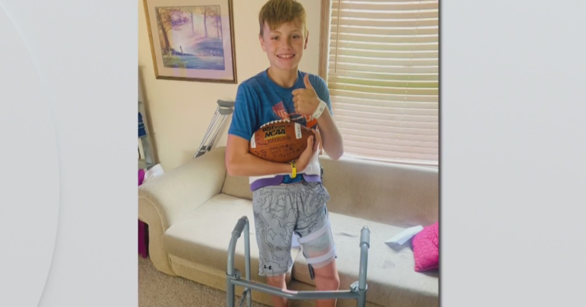 14-year-old West Virginia athlete learns to walk again after rare injury
