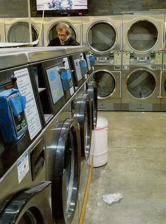 Patrick Nicholas at landromat 