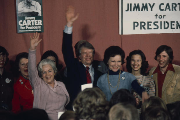 Jimmy Carter, Rosalynn Carter, Chip Carter During 1976 New Hampshire Presidential Primary 