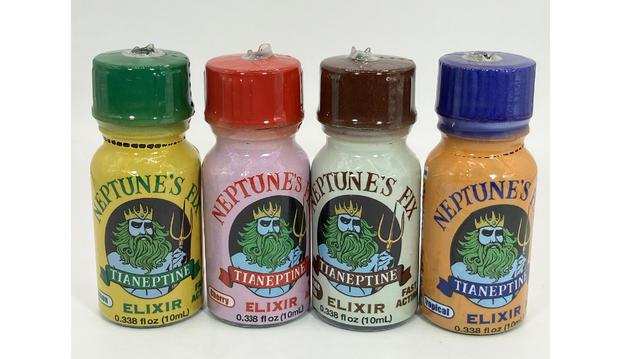 Bottles of Neptune's Fix, which the FDA is investigating for illegal substances 