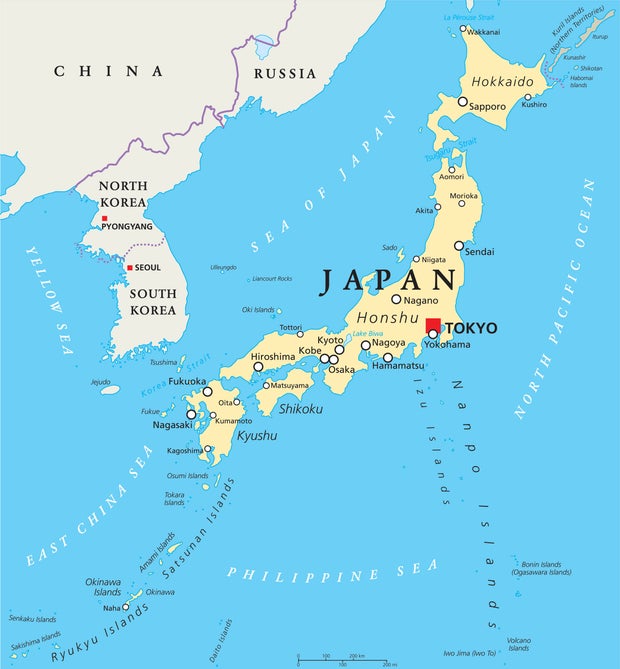 Japan Political Map