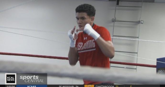 Amateur Nico Robledo overcomes tragedy for boxing glory - CBS Los Angeles