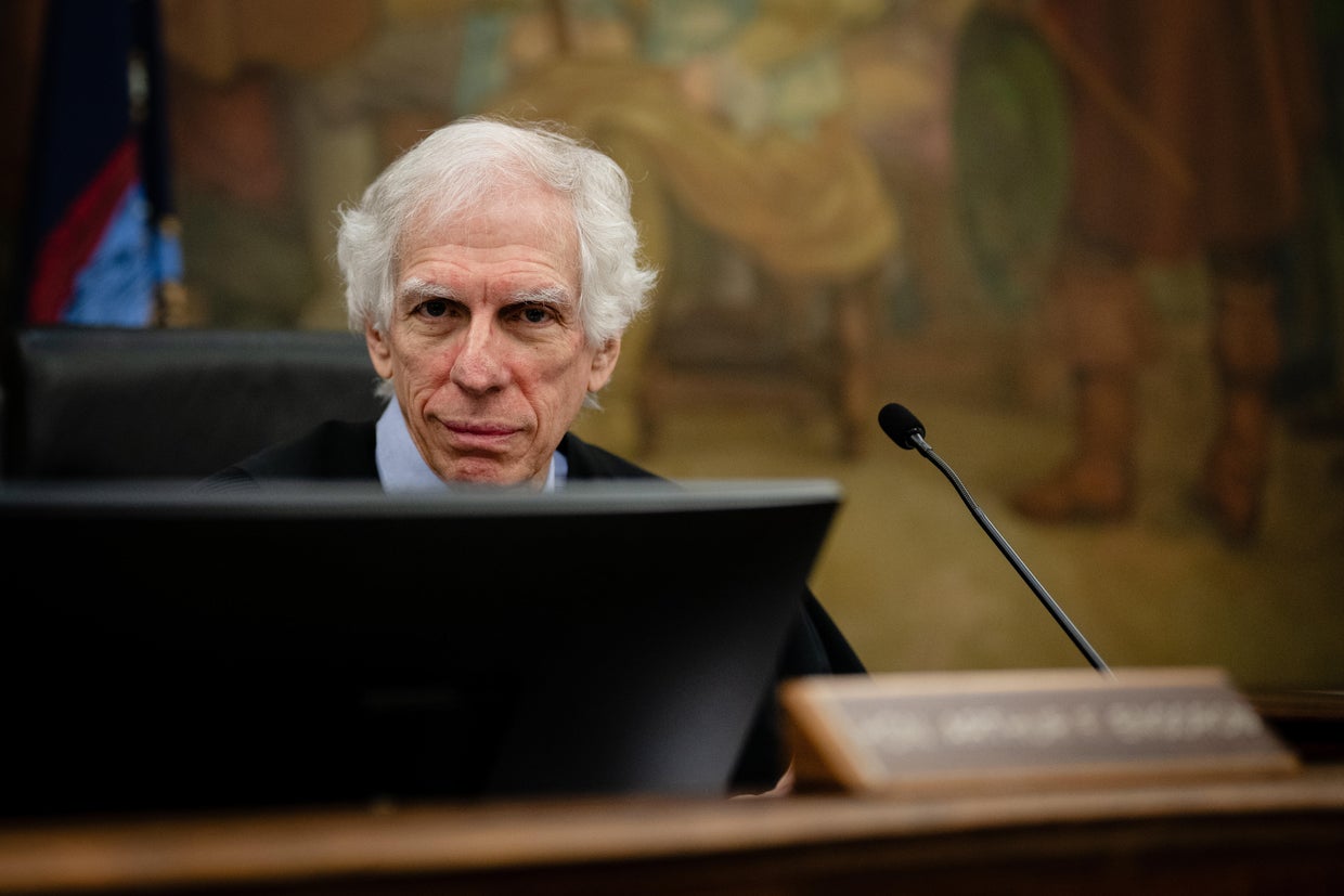 Justice Arthur Engoron presides over the civil fraud trial of former President Donald Trump and his children at New York State Supreme Court on Nov. 13, 2023, in New York City. 