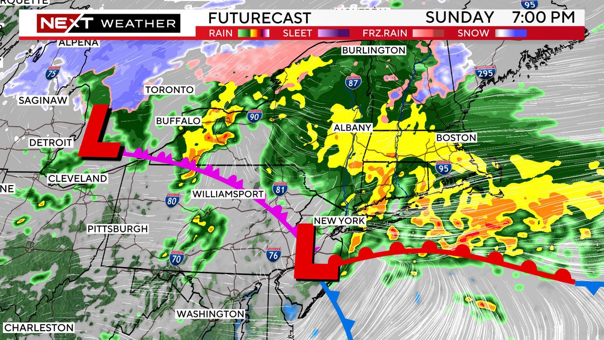 Storm will bring heavy rain to Boston Sunday, snow for northern New ...