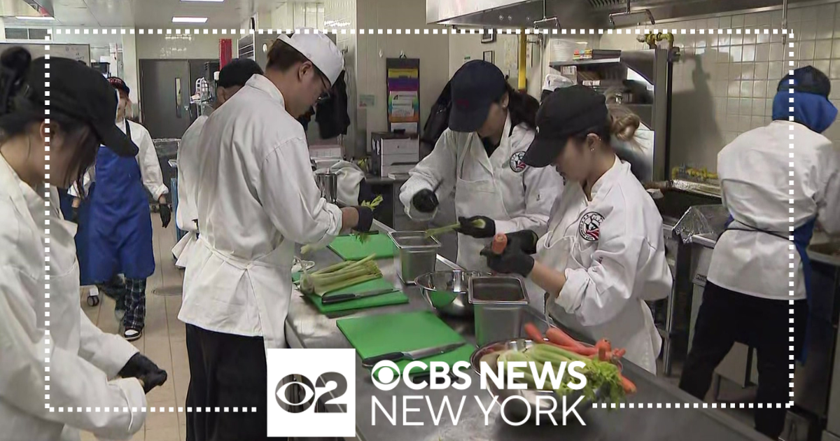 Class Act Students at Francis Lewis High School learning to serve up