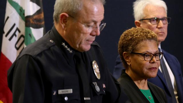 homeless homicides, LAPD Chief Michael Moore, Los Angeles Mayor Karen Bass and Los Angeles District Attorney 