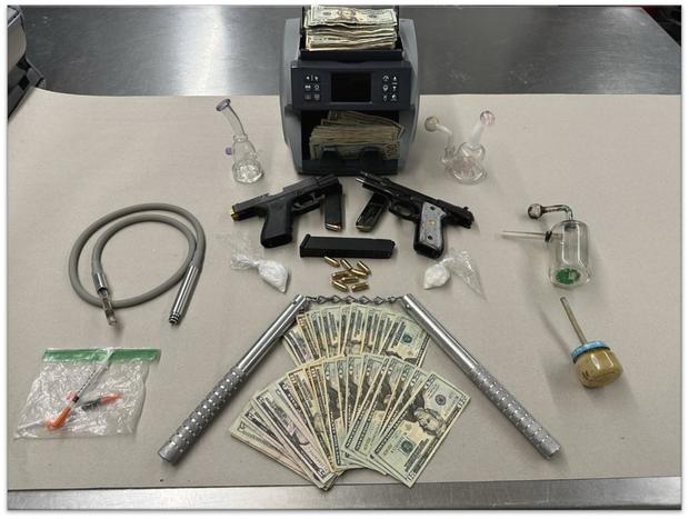 Drugs and weapons seized at San Jose illegal casino raid 