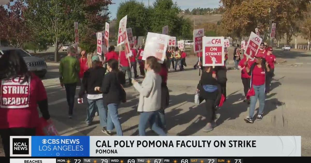 CSU faculty holds oneday strike at Cal Poly Pomona on first day of