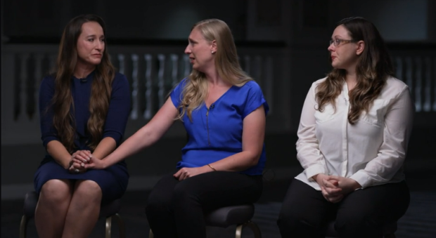 Three women interviewed by CBS News 
