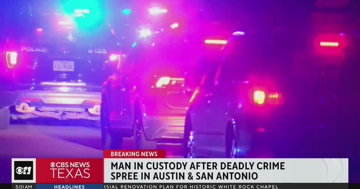Man in custody after deadly crime spree in Austin and San Antonio - CBS ...