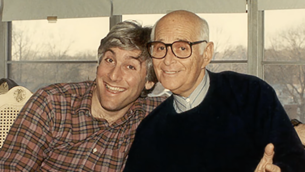 Dr. Jon LaPook and Norman Lear 