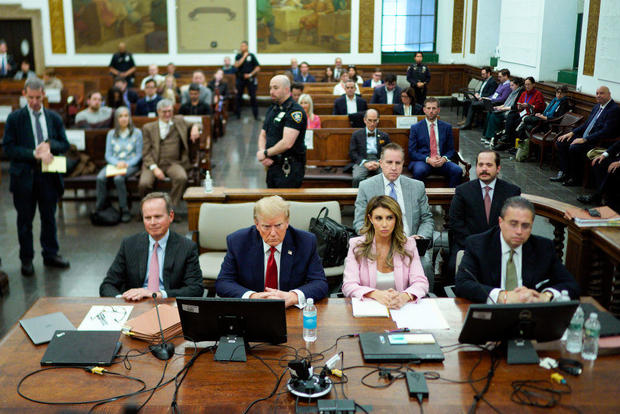 Former President Donald Trump attends his civil fraud trial in the New York State Supreme Court on Dec. 7, 2023. 