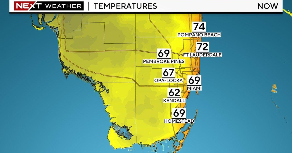 Miami temperature: Dry and warmer just before showers get there over the weekend Miami temperature: Dry and warmer just before showers get there over the weekend