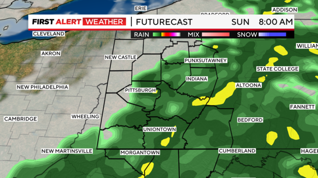 First Alert Weather: Rain turns to snow on Sunday - CBS Pittsburgh