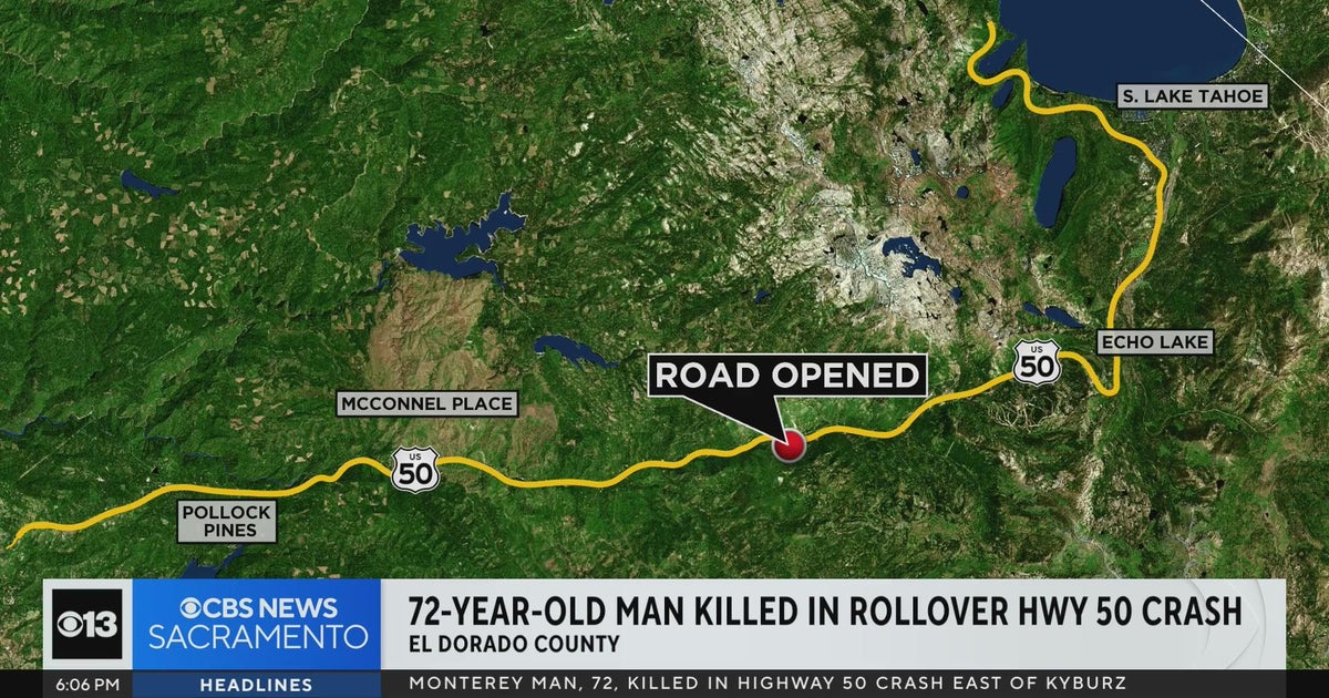 72-year-old man killed in rollover crash on Highway 50 in El Dorado ...