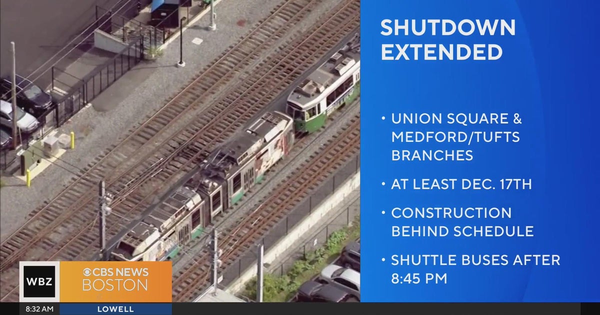 Green Line Extension shutdowns extended as construction runs behind ...