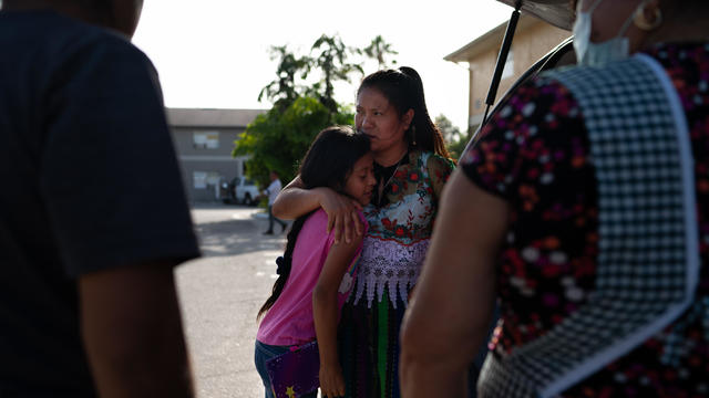 Maria Chic, 34, had been among the first migrant parents separated from their children by the Trump Administration, pulled away from her six-year-old daughter after crossing the border in July 2017. She was sent back to Guatemala and Adelaida Chic was sen 