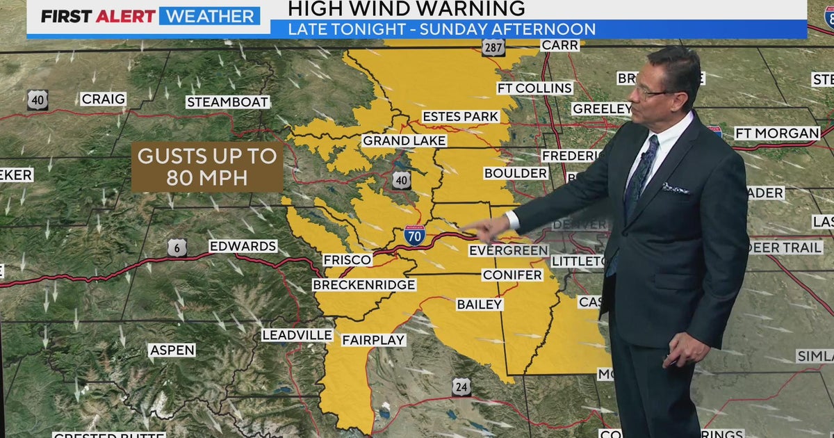 High Wind Warning for Front Range foothills and mountains for Sunday ...