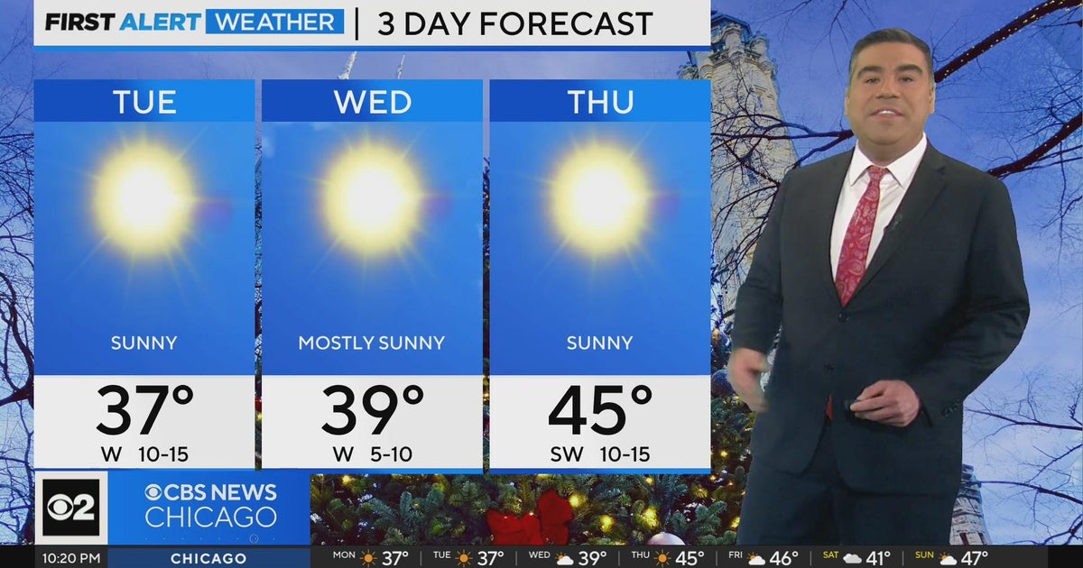 Chicago First Alert Weather: Sunny and chilly Tuesday - CBS Chicago