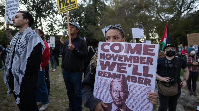 Pro-Palestinian Activists Protest President Biden's Visit To Los Angeles 