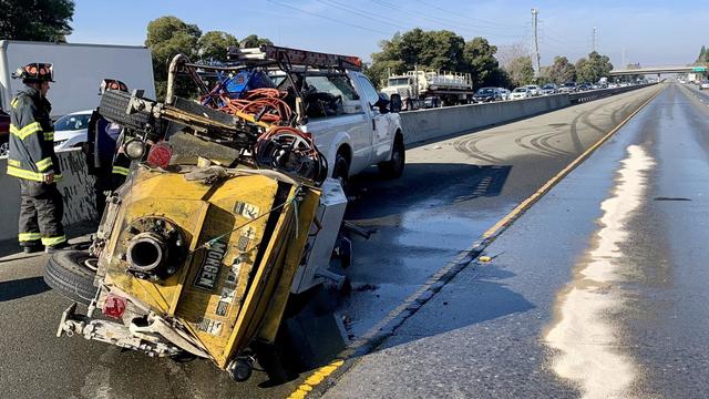 I-680 diesel spill in San Jose 