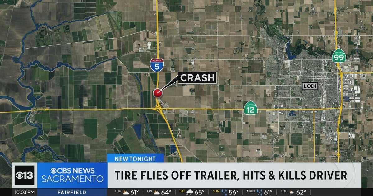 Driver killed after tire files off trailer, hitting their vehicle