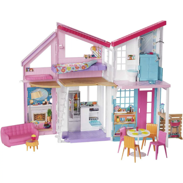 Barbie malibu house dollhouse playset 