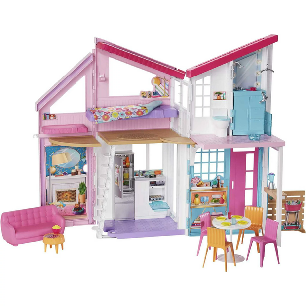 Barbie malibu house dollhouse playset